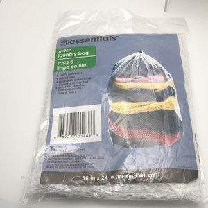 Laundry Bag Mesh 36”x24” White Extra Large Push Lock Drawstring Securely Closes